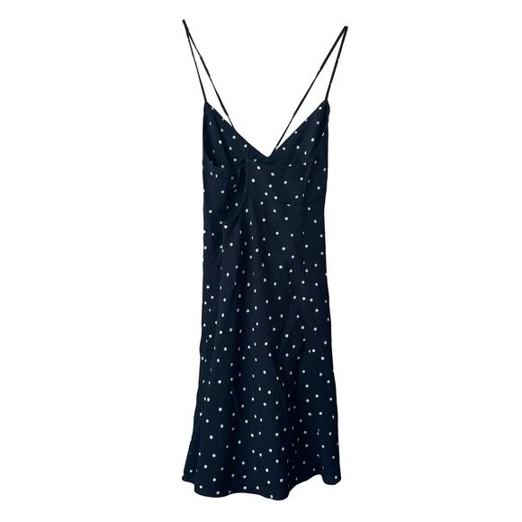 Madewell Layton Polka Dot Mini Slip Dress Sz 00 - Picture 3 of 7